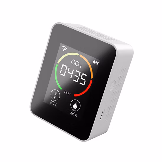 Moniteur de qualité de l'air intérieur montable au mur, capteur de canal Ndir, détecteur de CO2, Recharge USB, moniteur de qualité de l'air, détecteur Pm 2.5